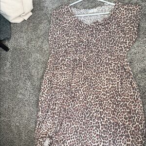 Chic Leopard Print Mini Dress